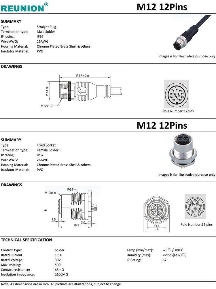 M12 12Pins