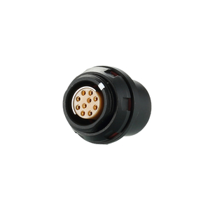 Push Pull Electronic low voltage Connector Socket with Half Round Key F series IP68 Waterproof Connectors