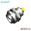 REUNION S series SRD double nut fixed socket with solder and PCB mount for test and measurement applications