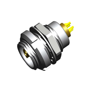 REUNION S series SRD double nut fixed socket with solder and PCB mount for test and measurement applications