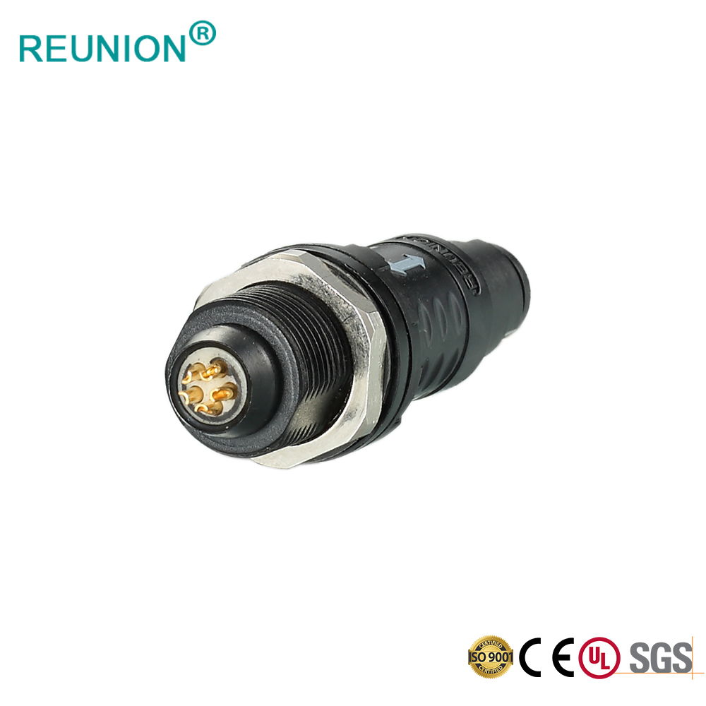 REUNION Medical Components P Series 6pins Plastic Connector PFG Plug for Monitor Device