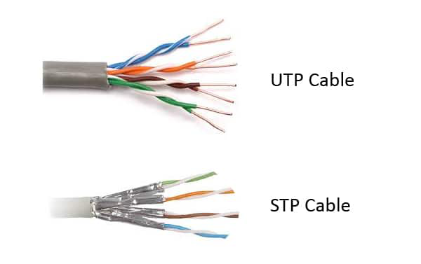 Shielded twisted-pair cable and Unshielded twisted-pair cable