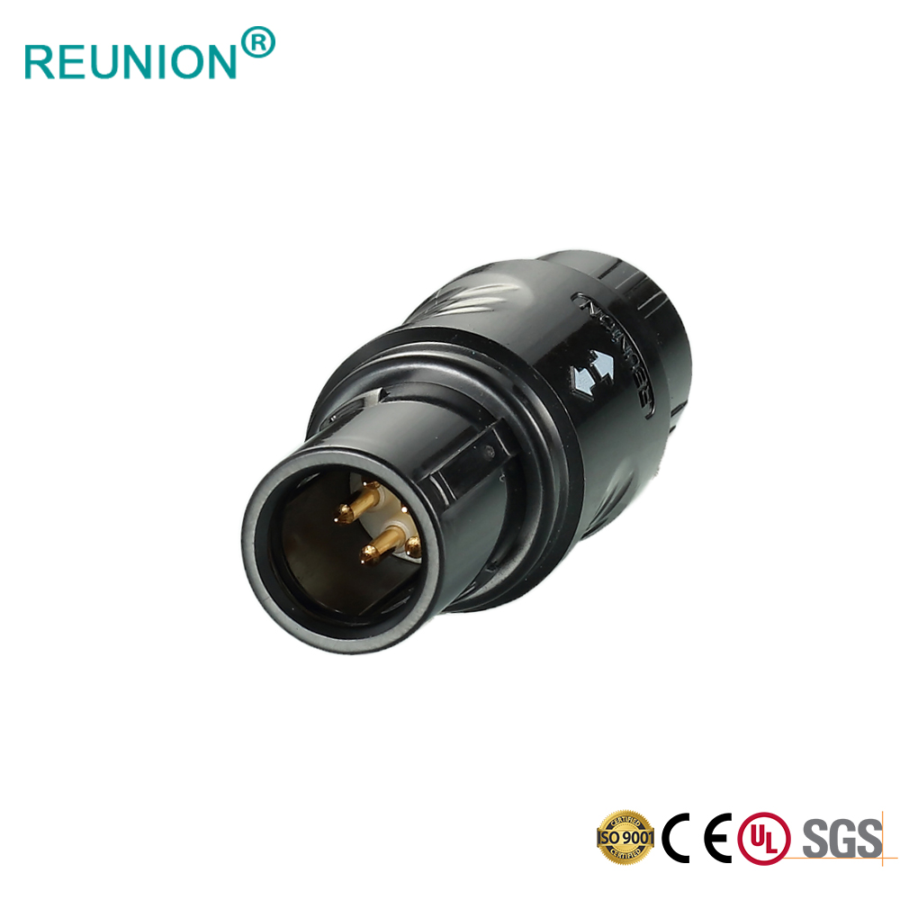 REUNION P Series 8PIns Plastic Push-Pull Self-Locking Connectors support Custom Cable Assembly