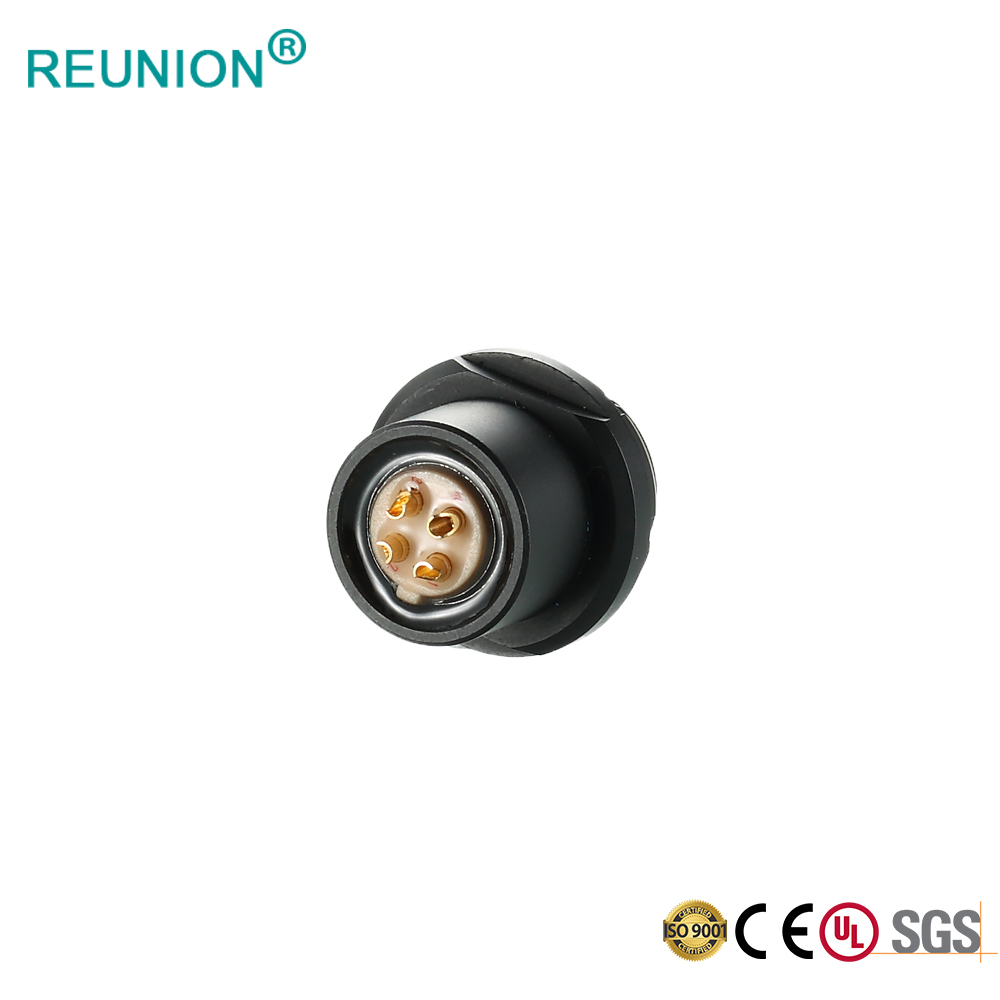 F series coaxial pins signal transmission push-pull connector
