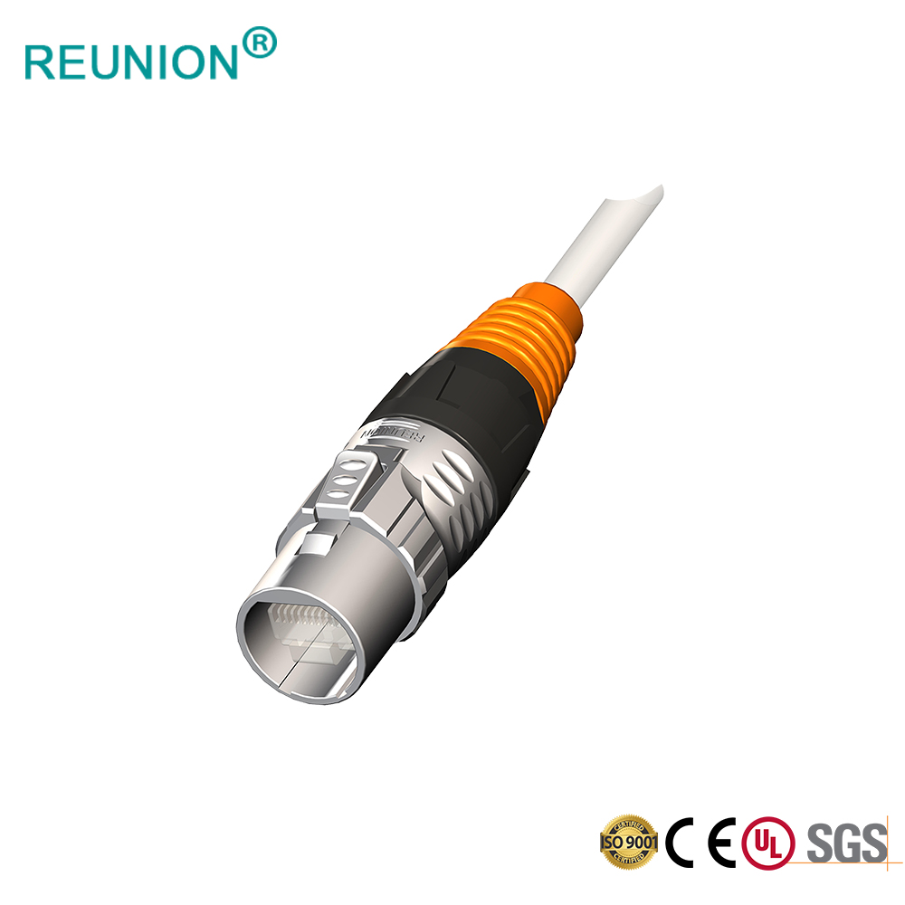 REUNION RJ45 Series-IP67 Waterproof Ethernet RJ45 Connector CAT6 Cable Assembly