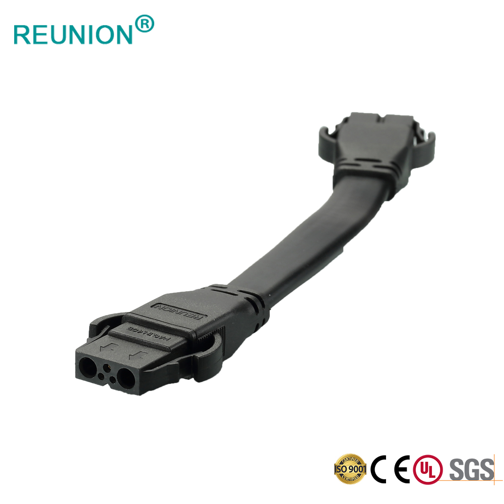 REUNION 3pins LED power connectors with PCB Female Socket curved needle