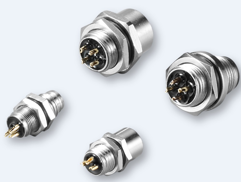 REUNION M5 Series-China manufacture High quality small sensor 3 pin power m8 shielding straight connector 