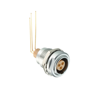 Female Solder Connector ECG 2B Series Panel Mount Metal Receptacle